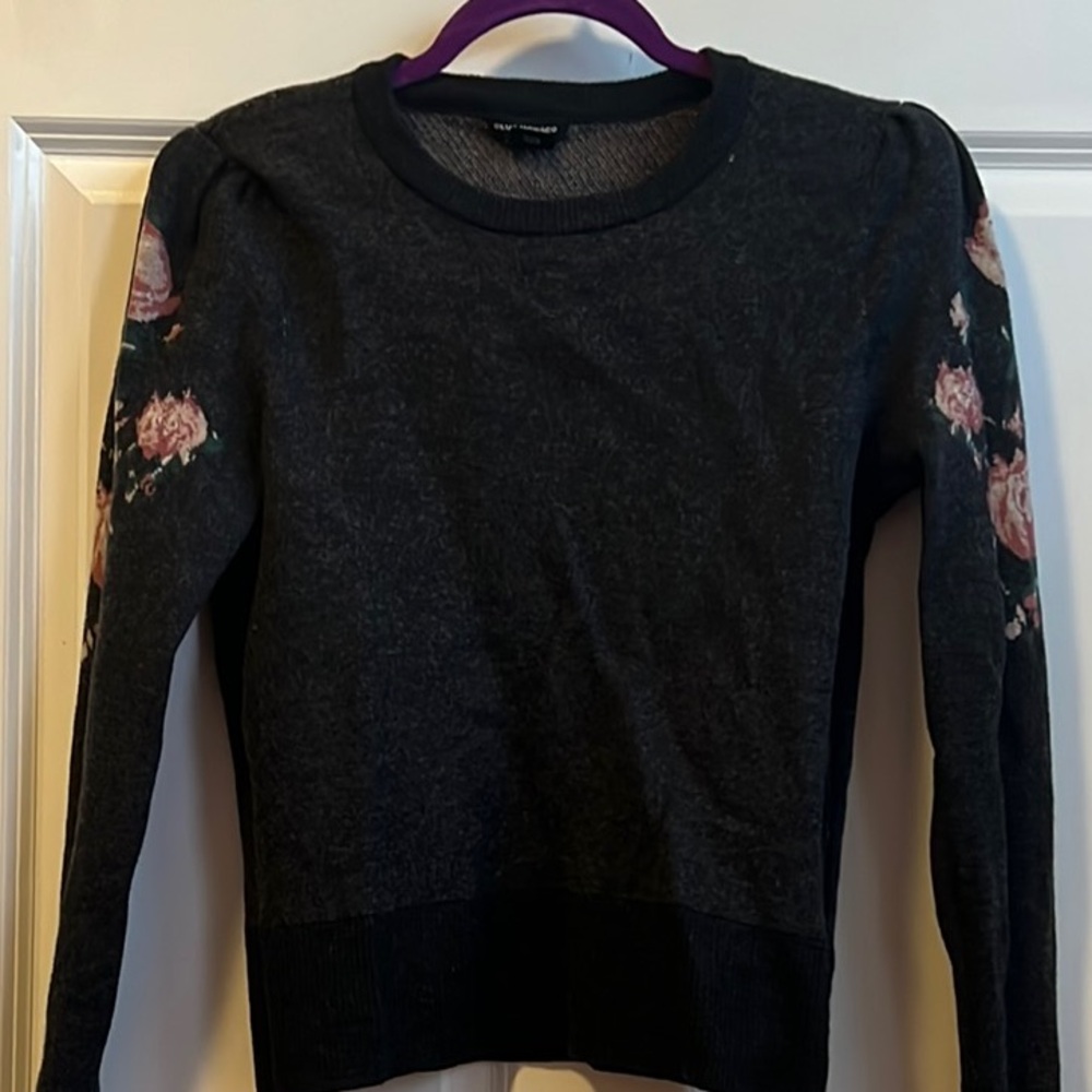 Club Monaco Wool Floral Sweater M